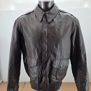 Vintage Cooper Type A2 Air Force Goatskin Pilot Leather Mens Jacket Sz 42L